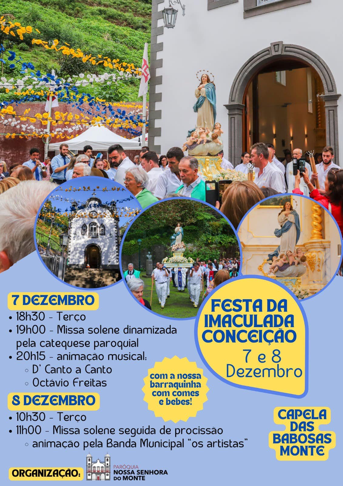 Cartaz Festa da Imaculada Conceição 2024 - Babosas