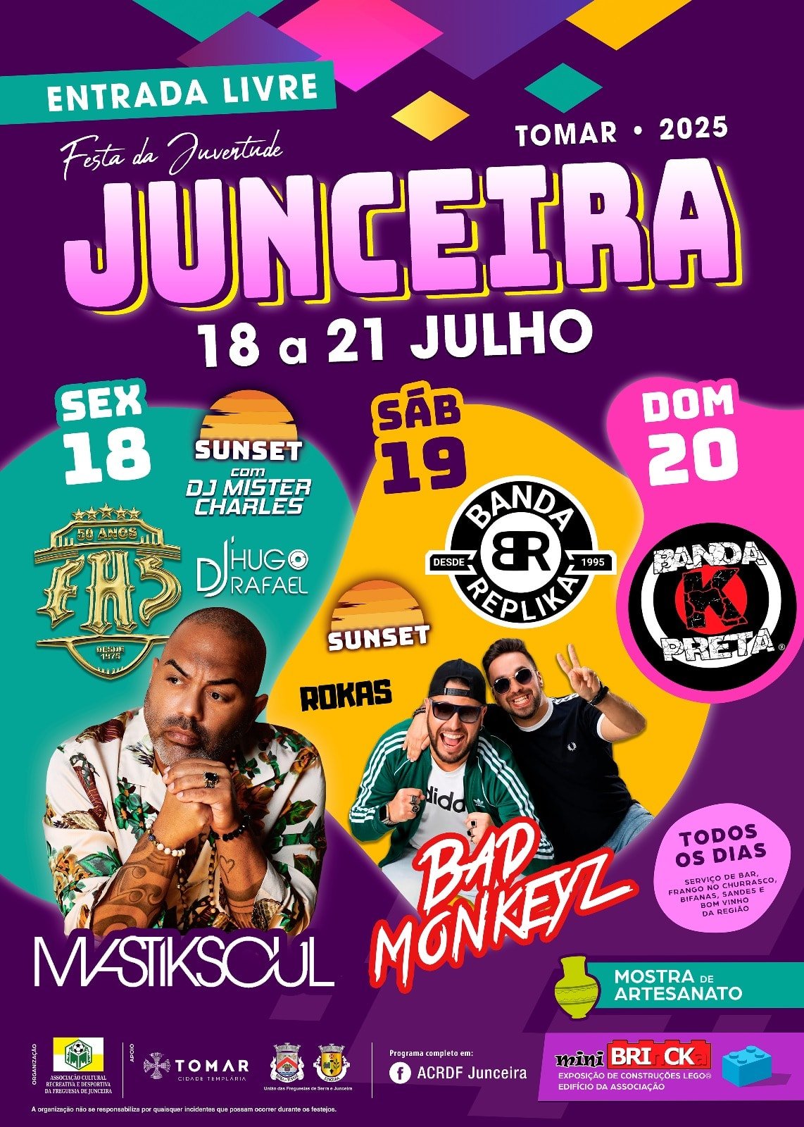Cartaz Festa da Juventude 2025 - Junceira