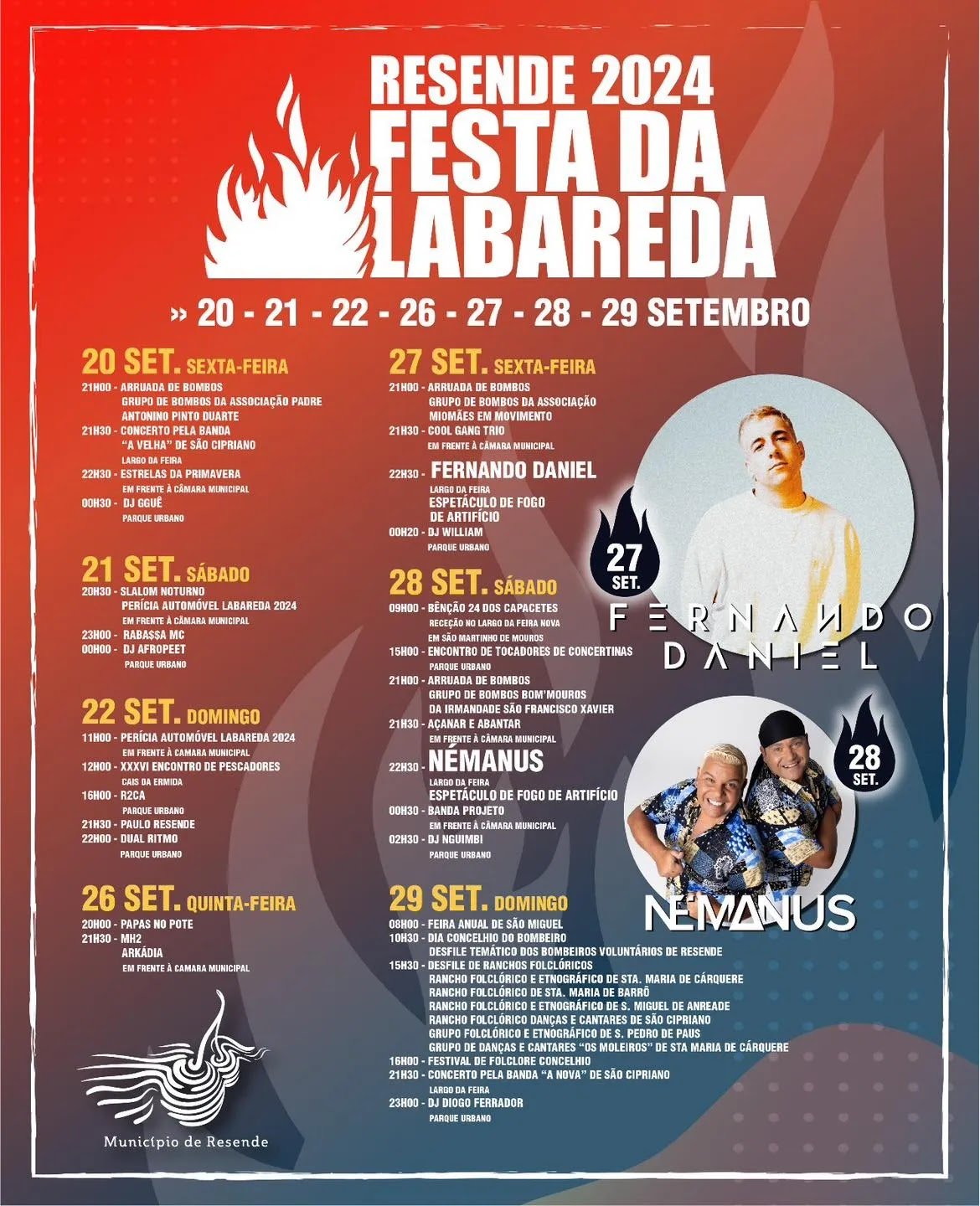 Cartaz Festa da Labareda 2024 - Resende