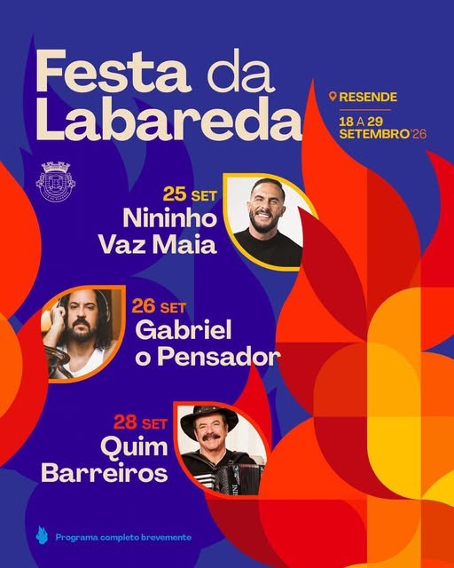 Cartaz Festa da Labareda 2026 - Resende