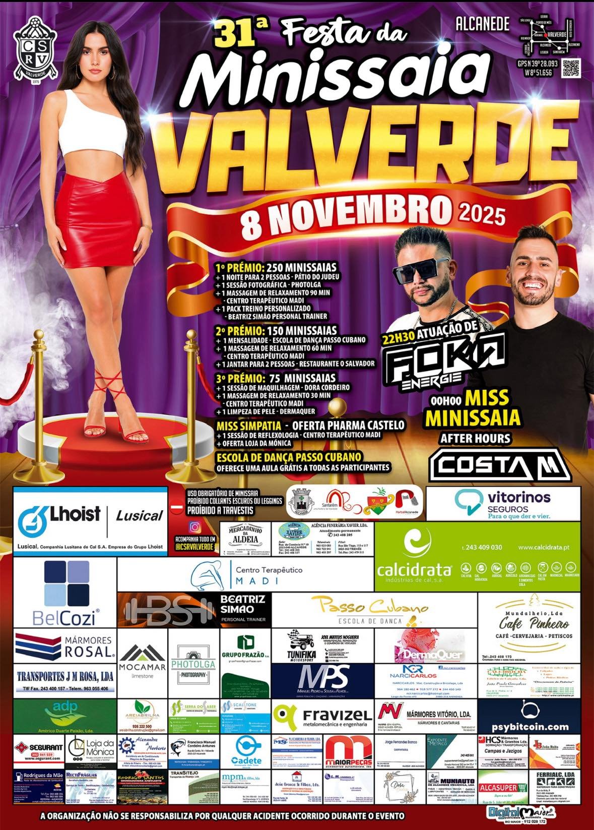 Cartaz Festa da Minissaia 2025 - Valverde