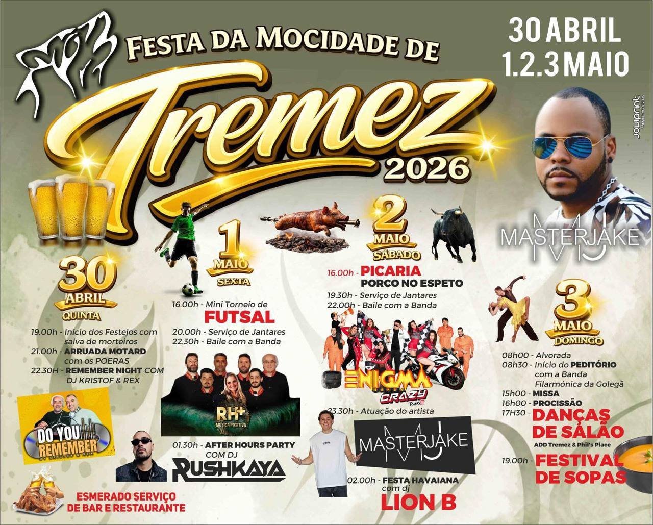 Cartaz Festa da Mocidade de Tremez 2026 - Tremez
