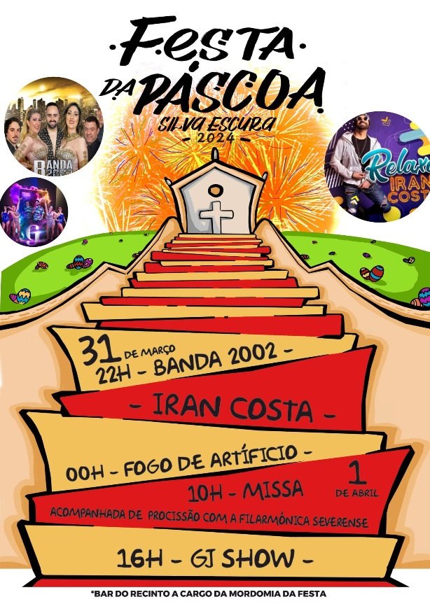 Cartaz Festa da Páscoa 2024 - Silva Escura