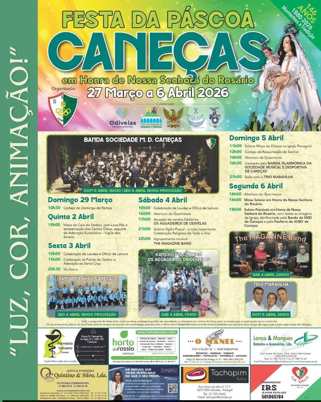 Cartaz Festa da Páscoa 2026 - Caneças