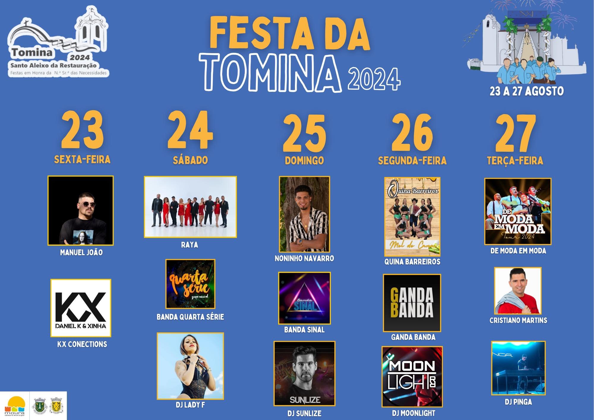Cartaz Festa da Tomina 2024 - Moura