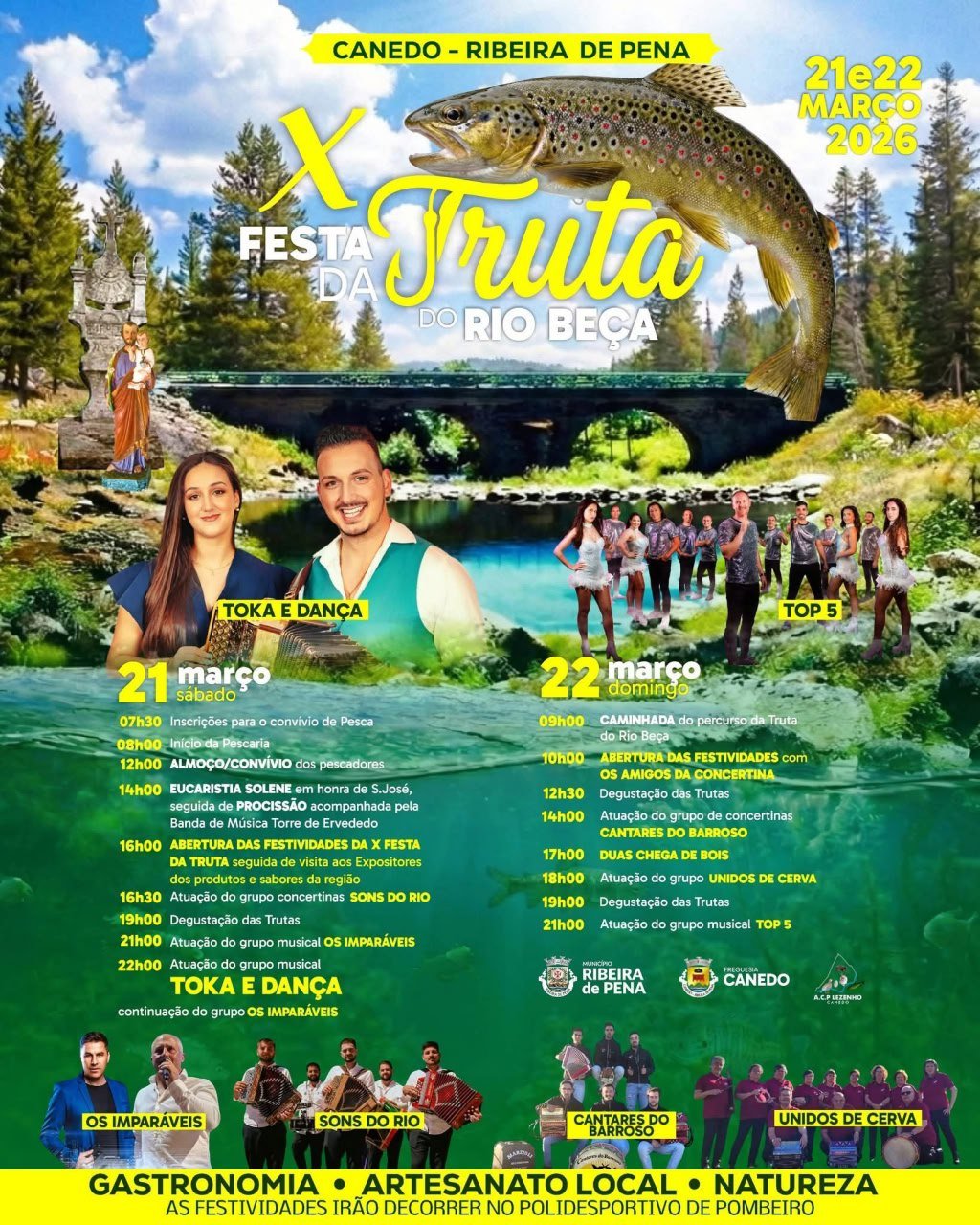 Cartaz Festa da Truta 2026 - Canedo