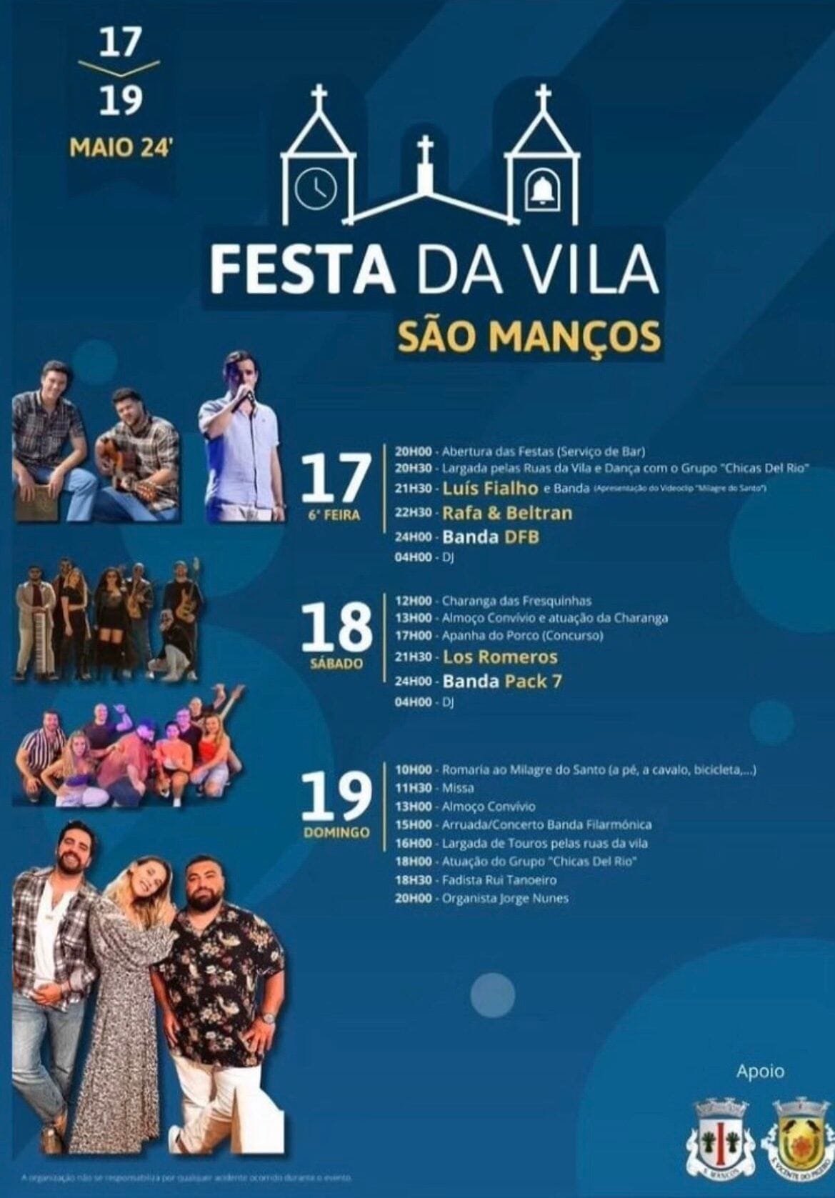 Cartaz Festa da Vila 2024 - São Manços