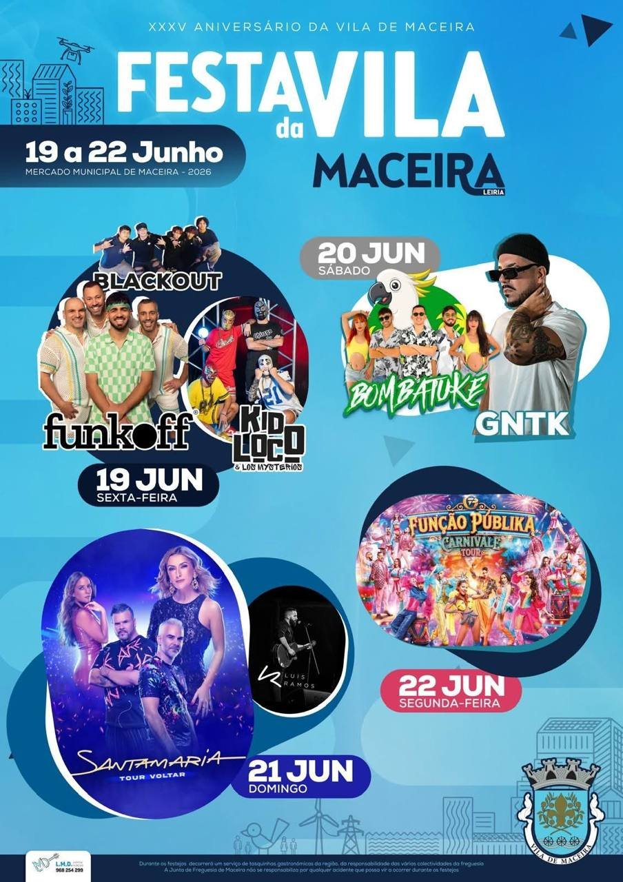 Cartaz Festa da Vila 2026 - Maceira