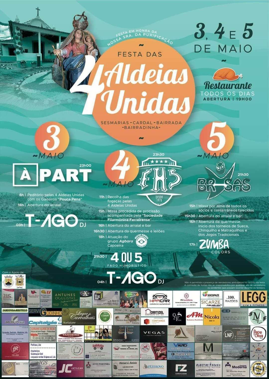 Cartaz Festa das 4 Aldeias Unidas 2024 - Cardal