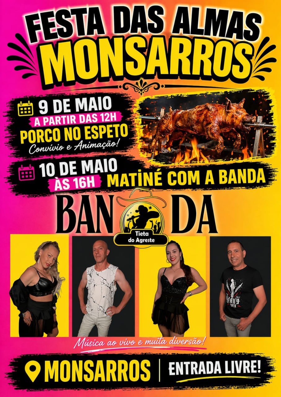 Cartaz Festa das Almas 2026 - Monsarros