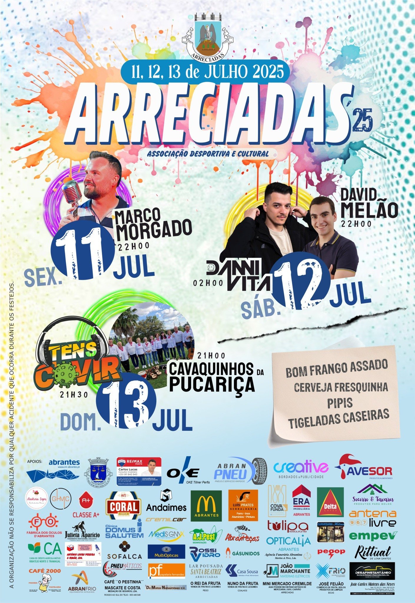 Cartaz Festa das Arreciadas 2025 - Abrantes