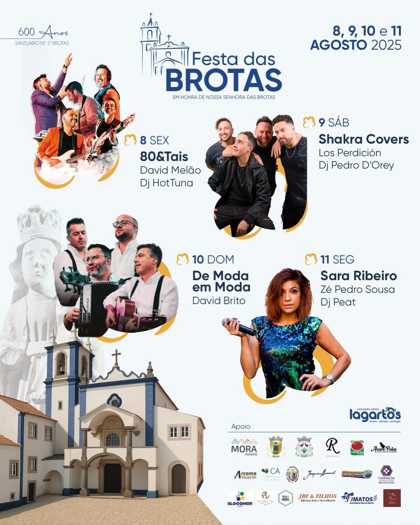 Cartaz Festa das Brotas 2025 - Mora