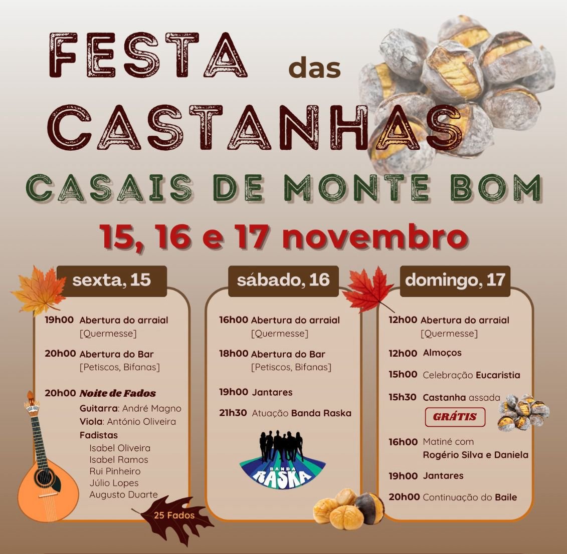 Cartaz Festa das Castanhas 2024 - Mafra