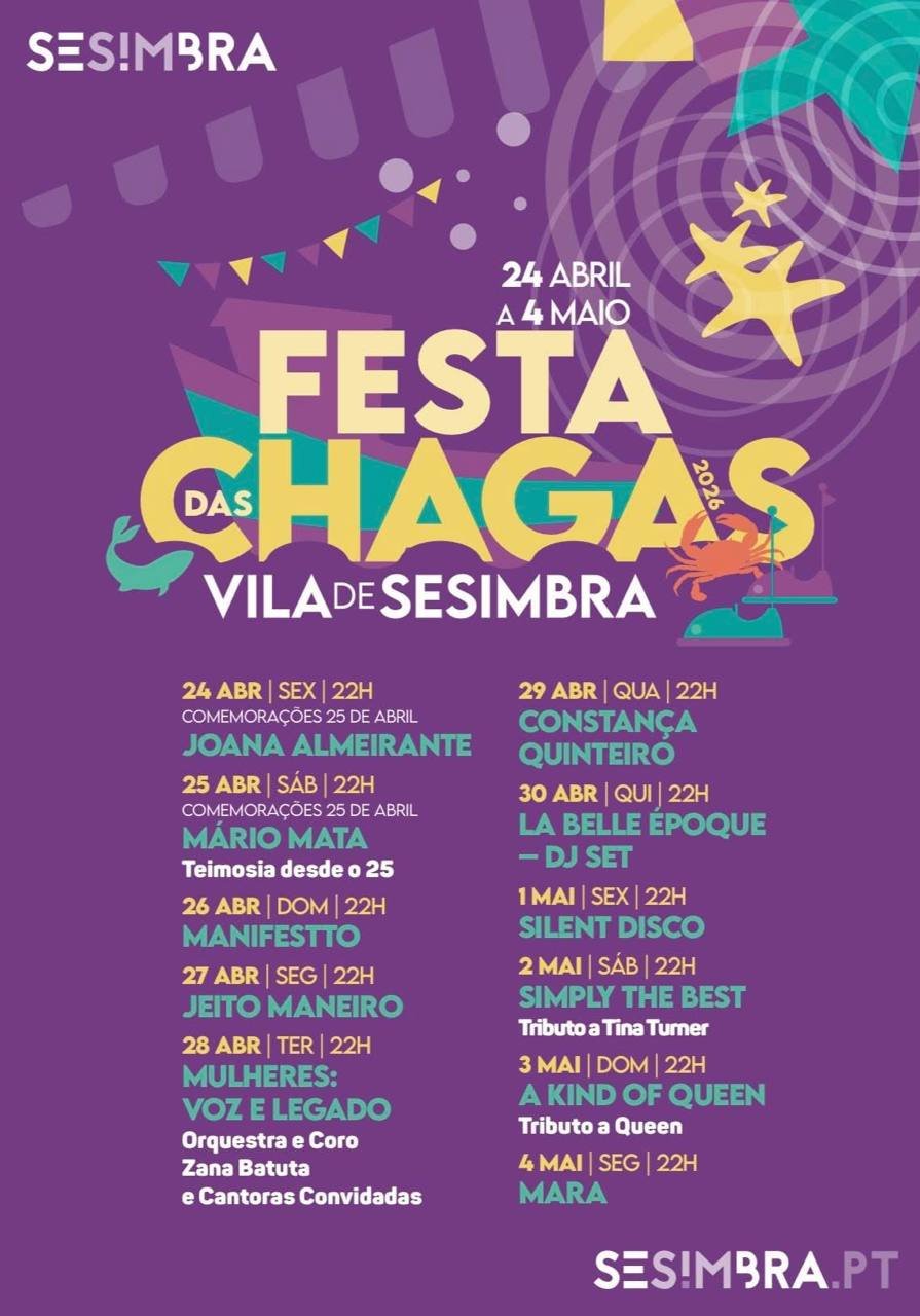 Cartaz Festa das Chagas 2026 - Sesimbra