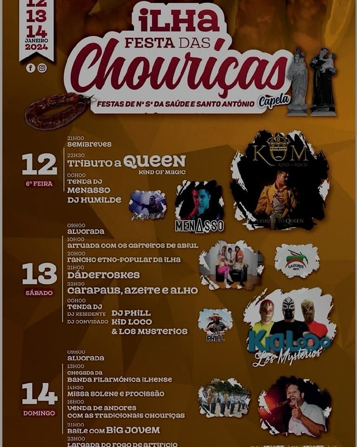 Cartaz Festa das Chouriças 2024 - Ilha