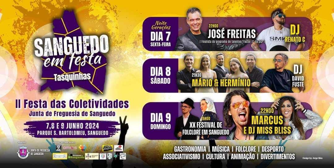 Cartaz Festa das Colectividades 2024 - Sanguedo