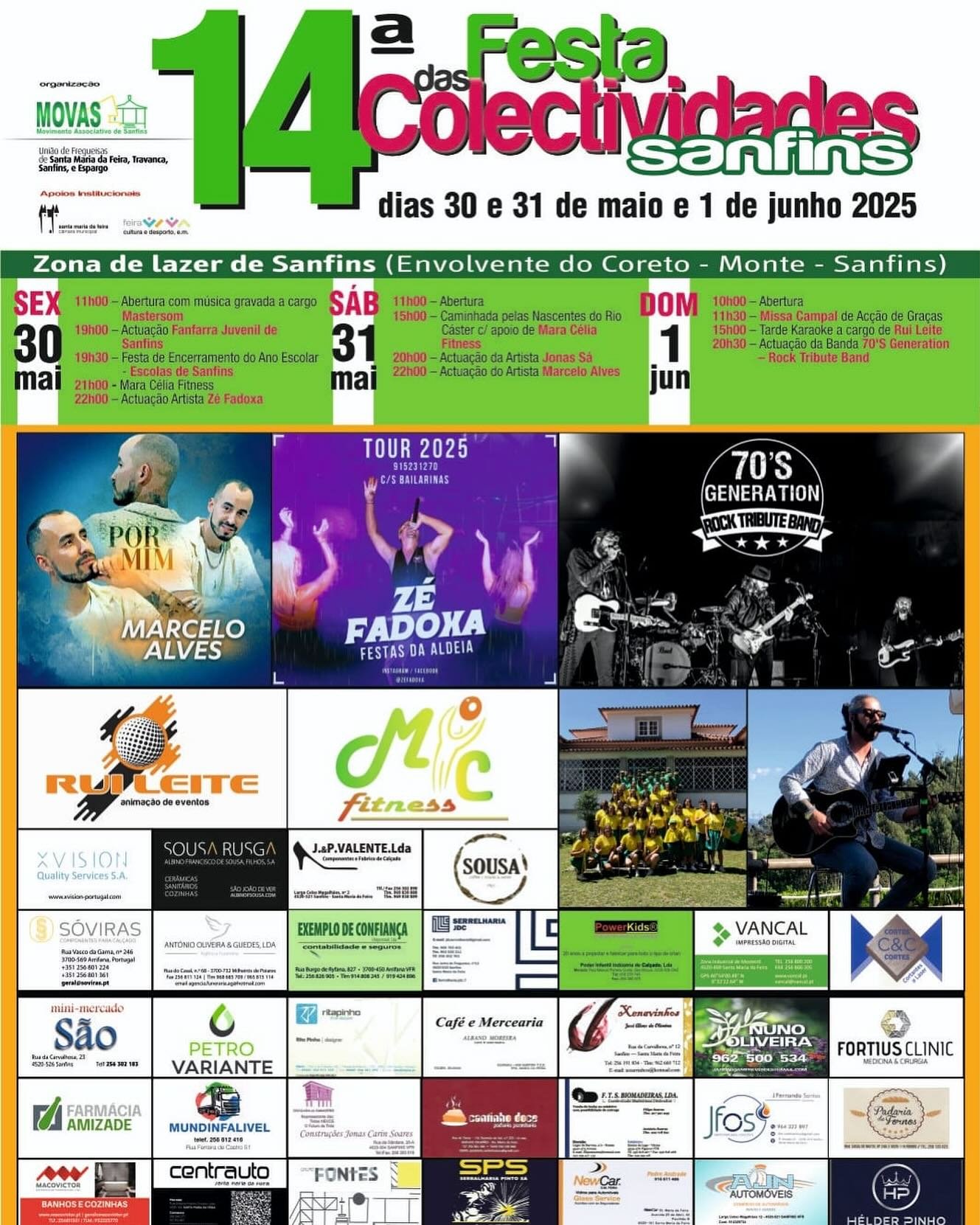 Cartaz Festa das Colectividades 2025 - Sanfins