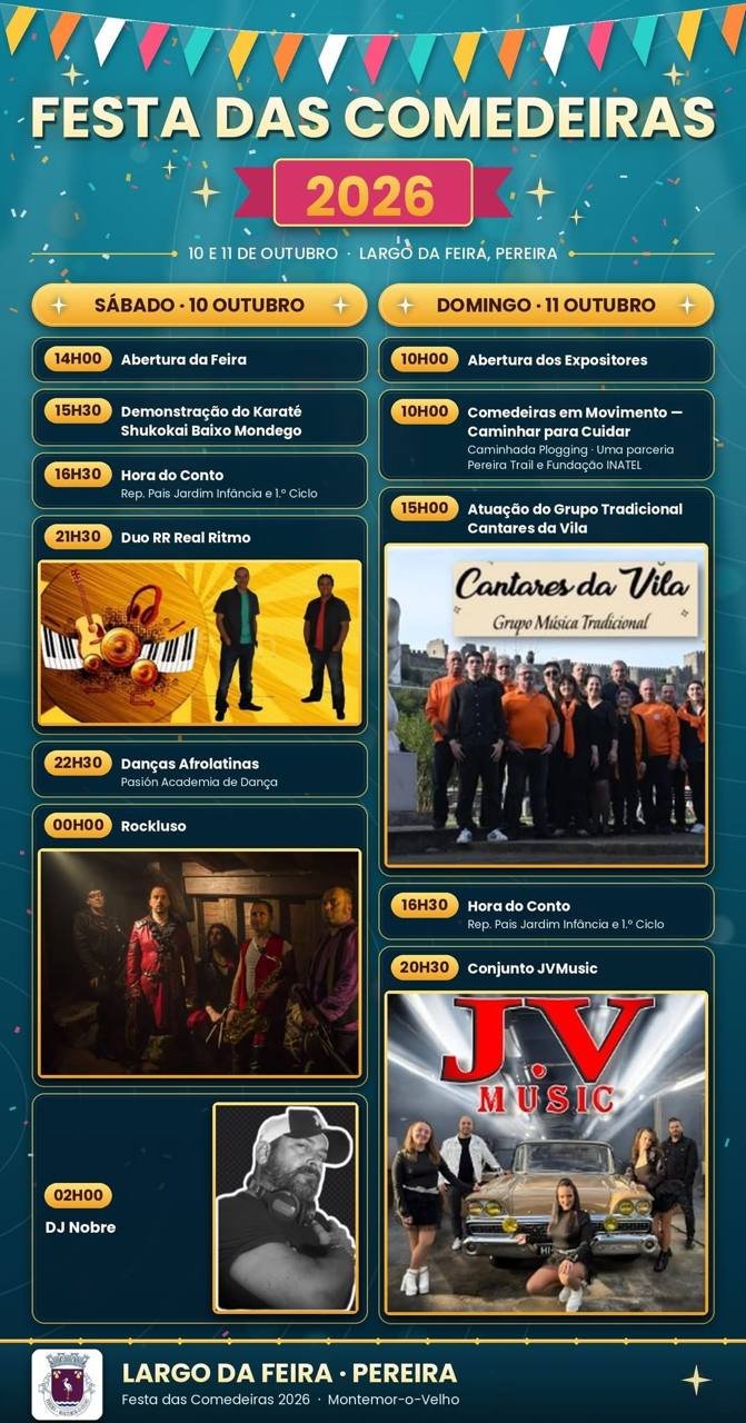 Cartaz Festa das Comedeiras 2026 - Pereira