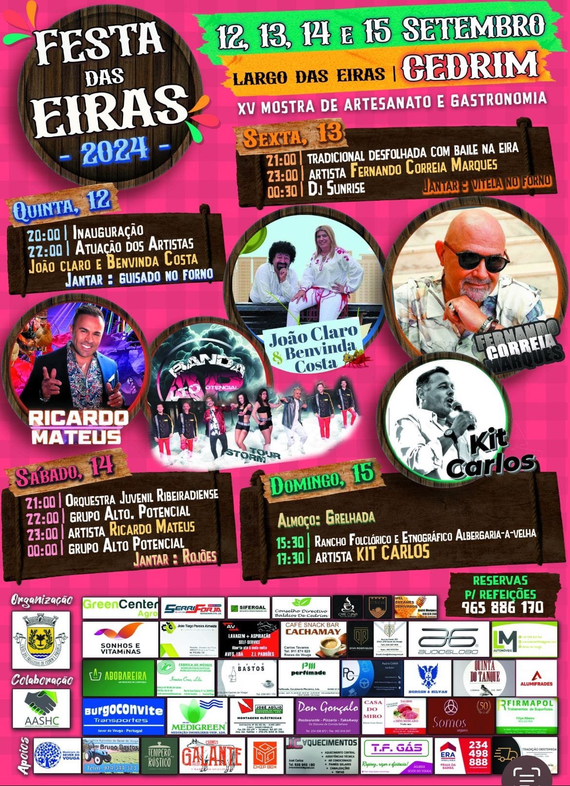 Cartaz Festa das Eiras 2024 - Cedrim