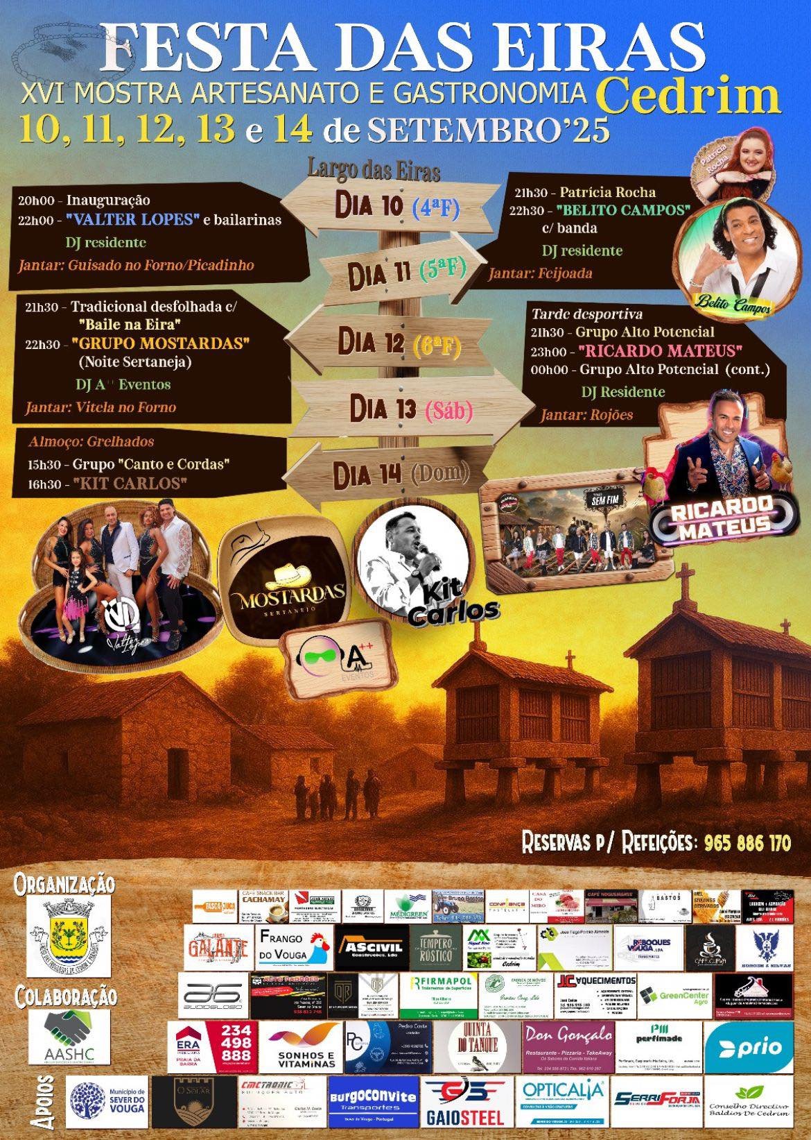 Cartaz Festa das Eiras 2025 - Cedrim
