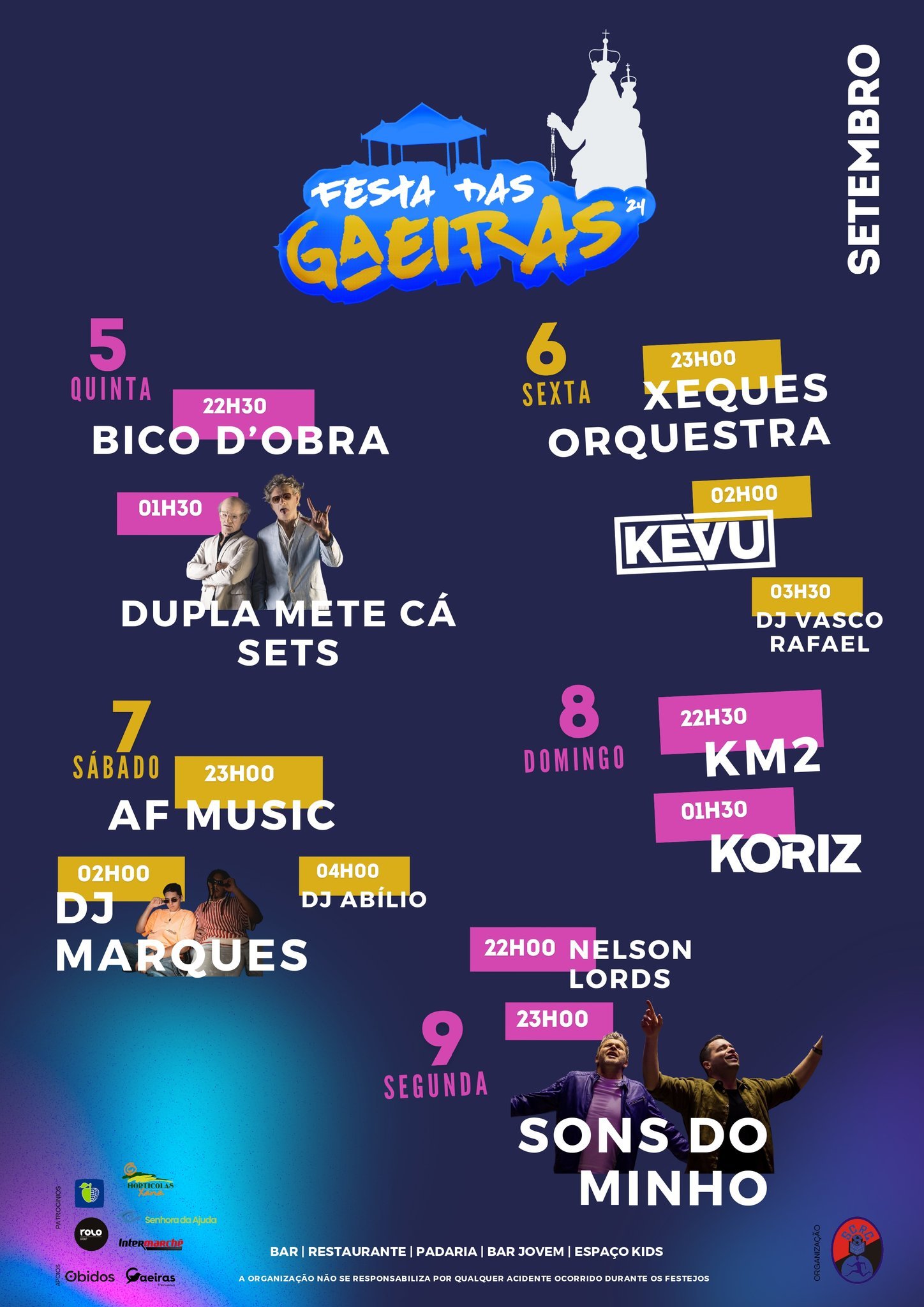 Cartaz Festa das Gaeiras 2024 - Obidos