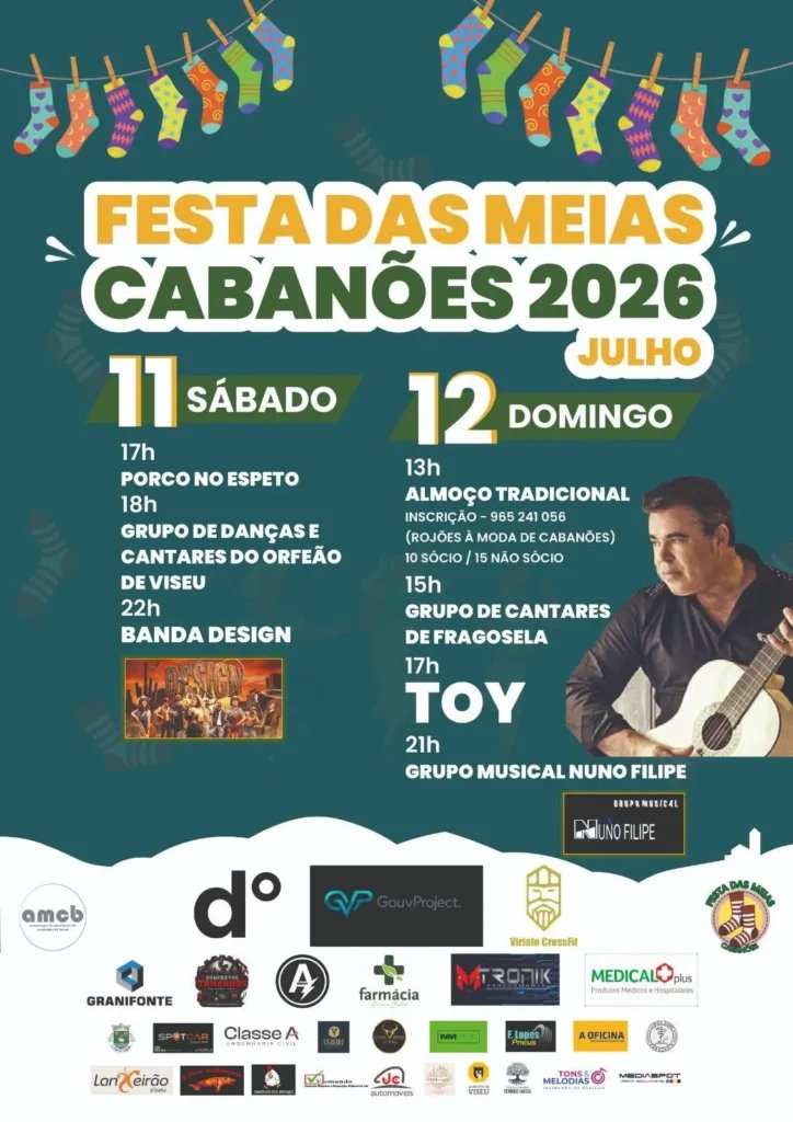 Cartaz Festa das Meias 2026 - Cabanões