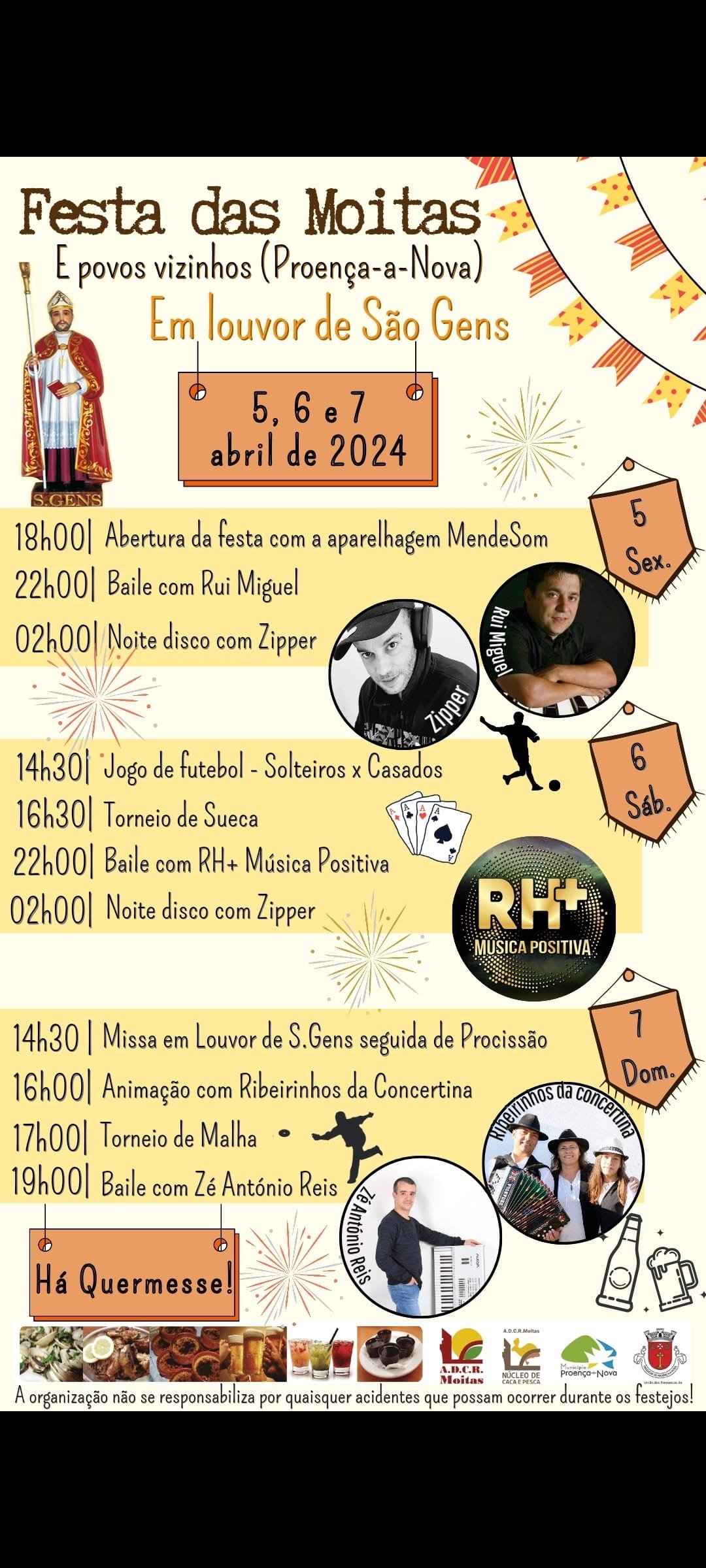 Cartaz Festa das Moitas 2024 - Proença à Nova