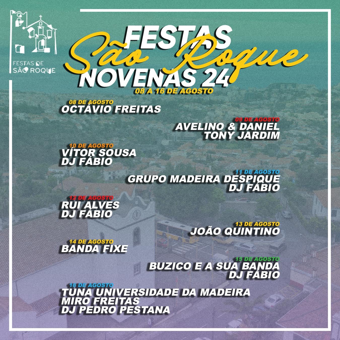 Cartaz Festa das Novenas 2024 - São Roque