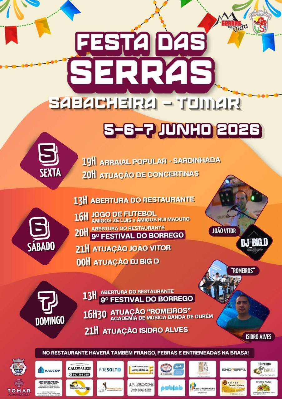 Cartaz Festa das Serras 2026 - Sabacheira