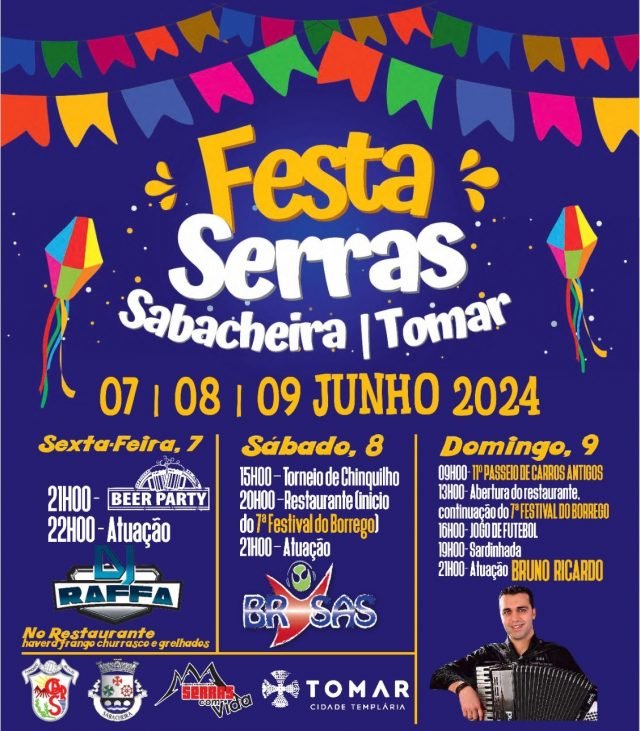 Cartaz Festa das Serras da Sabacheira 2024 - Tomar