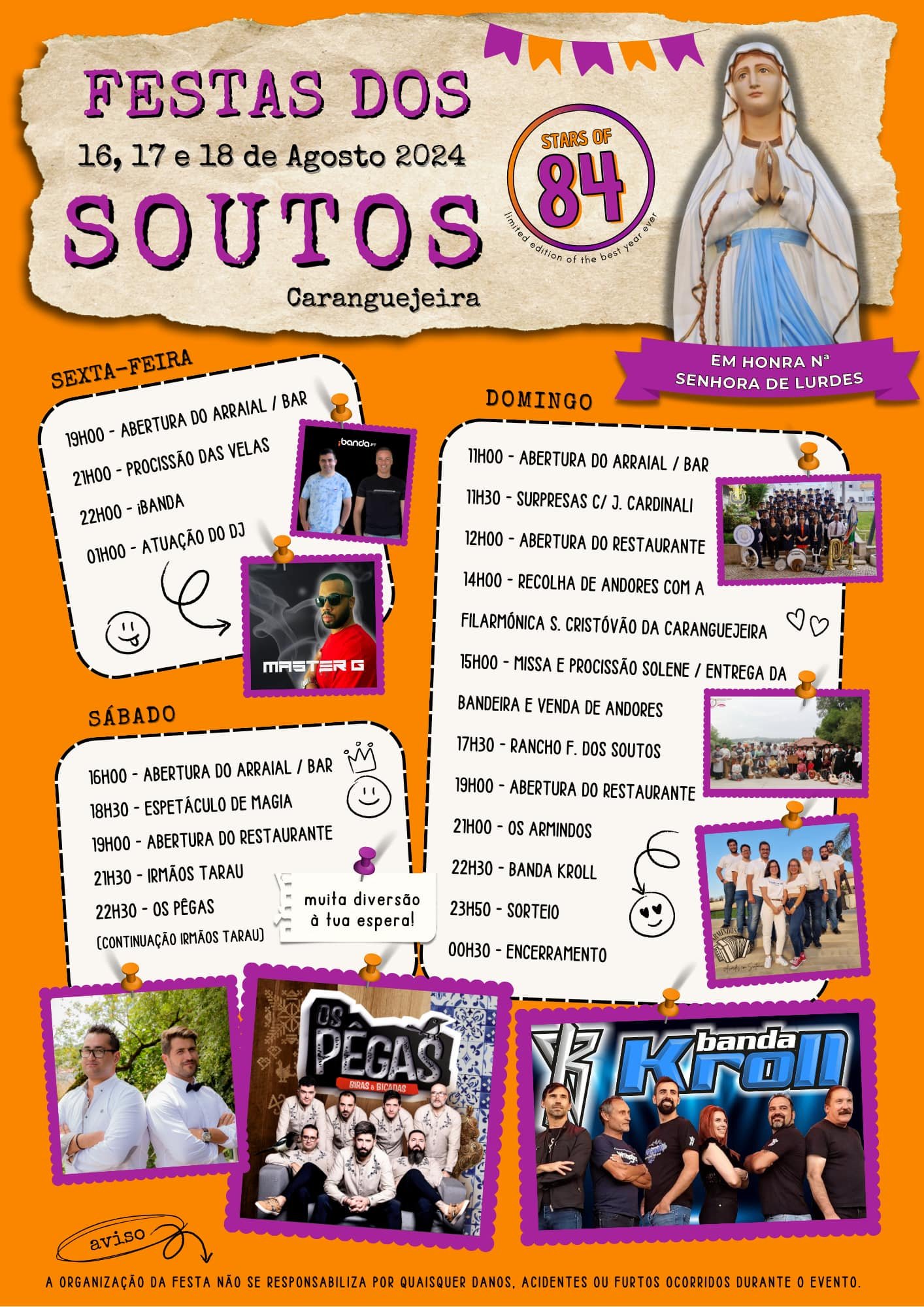 Cartaz Festa das Soutos 2024 - Caranguejeira