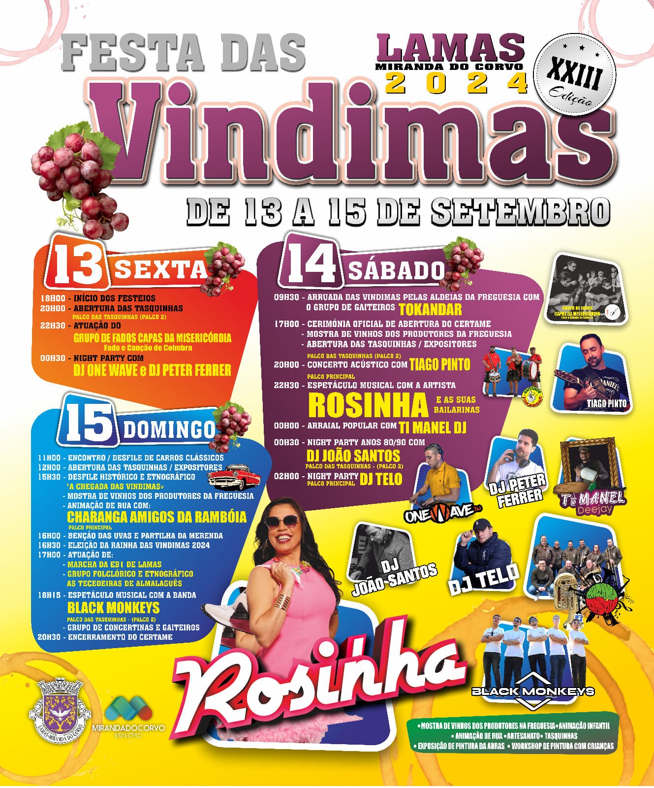Cartaz Festa Das Vindimas 2024 - Miranda do Corvo