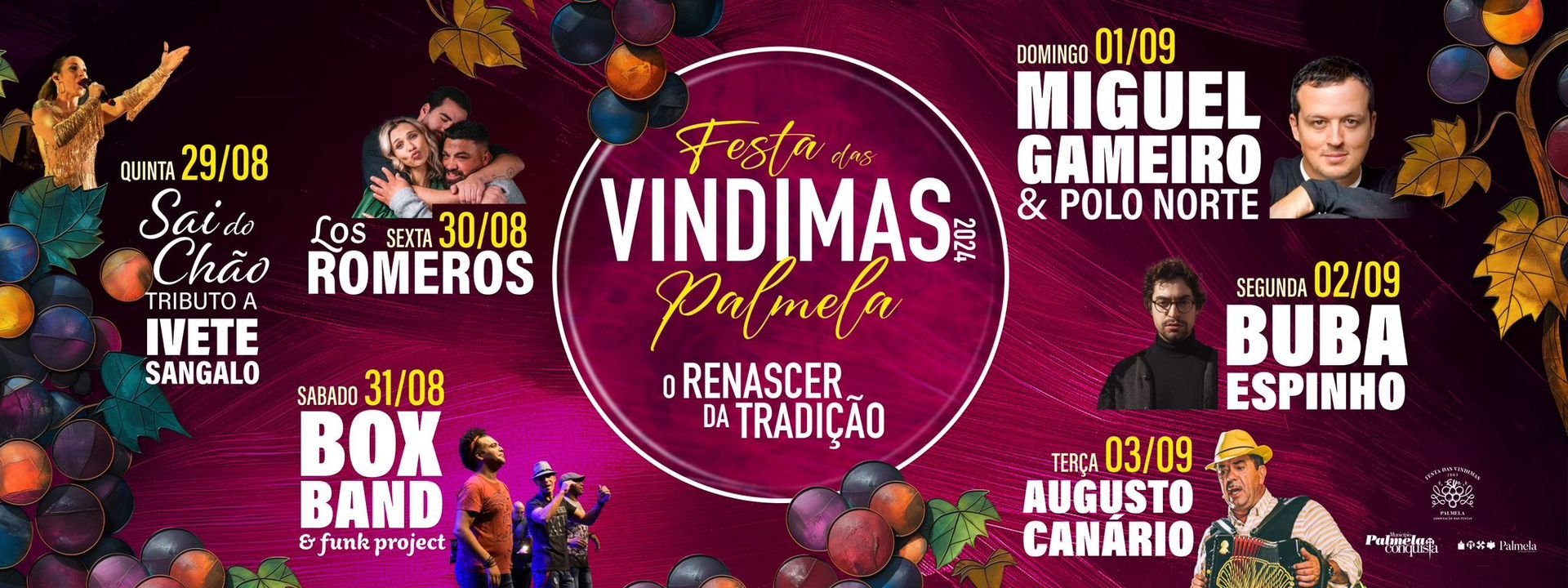 Cartaz Festa das Vindimas 2024 - Palmela