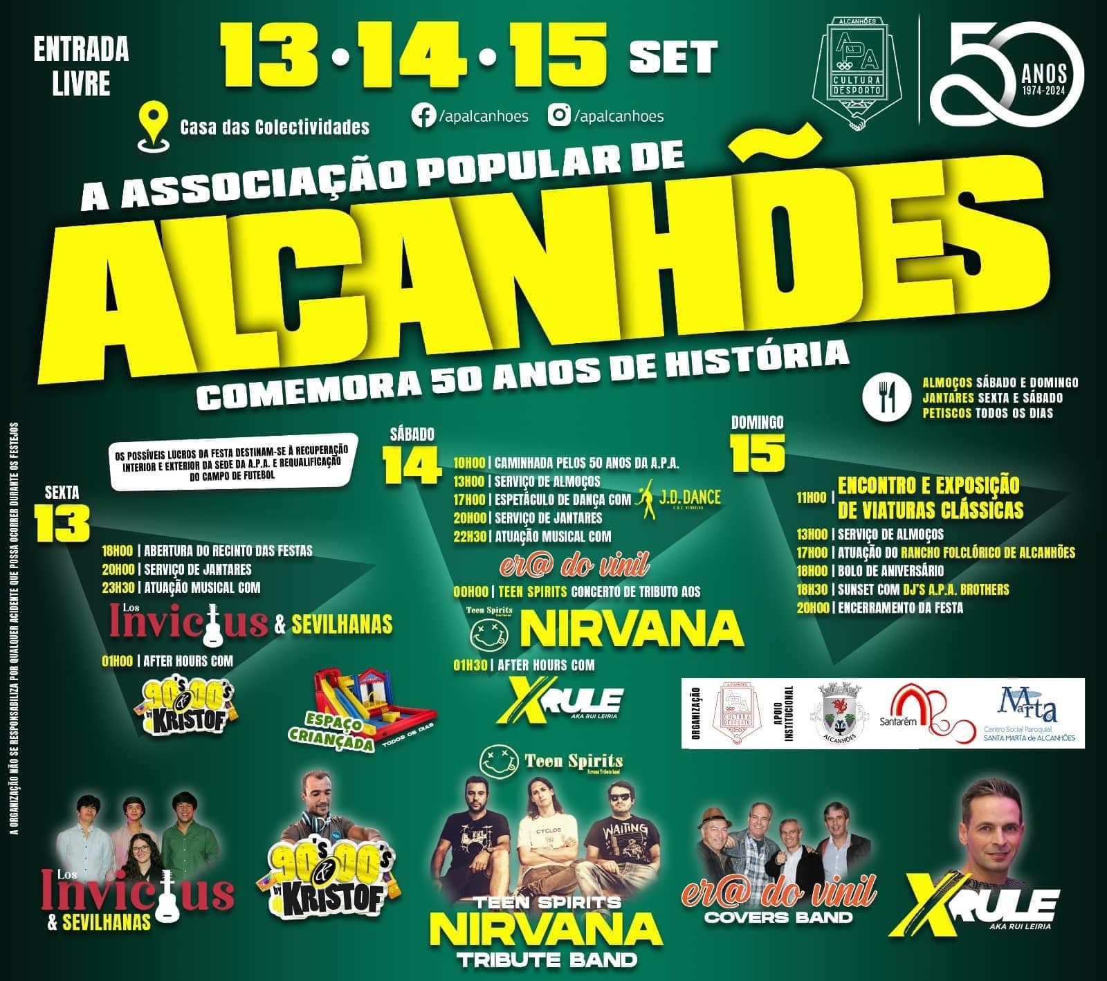 Cartaz Festa de Alcanhões 2024 - Santarém