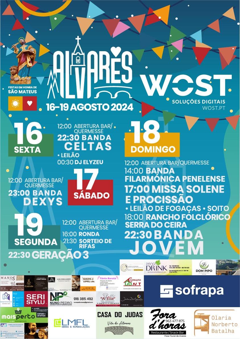 Cartaz Festa de Alvares 2024 - Góis