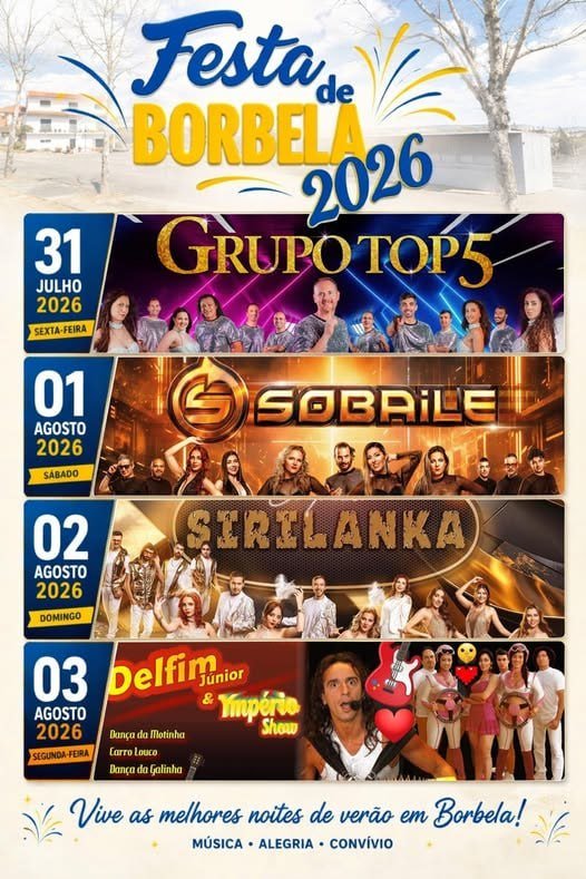Cartaz Festa de Borbela 2026 - Borbela