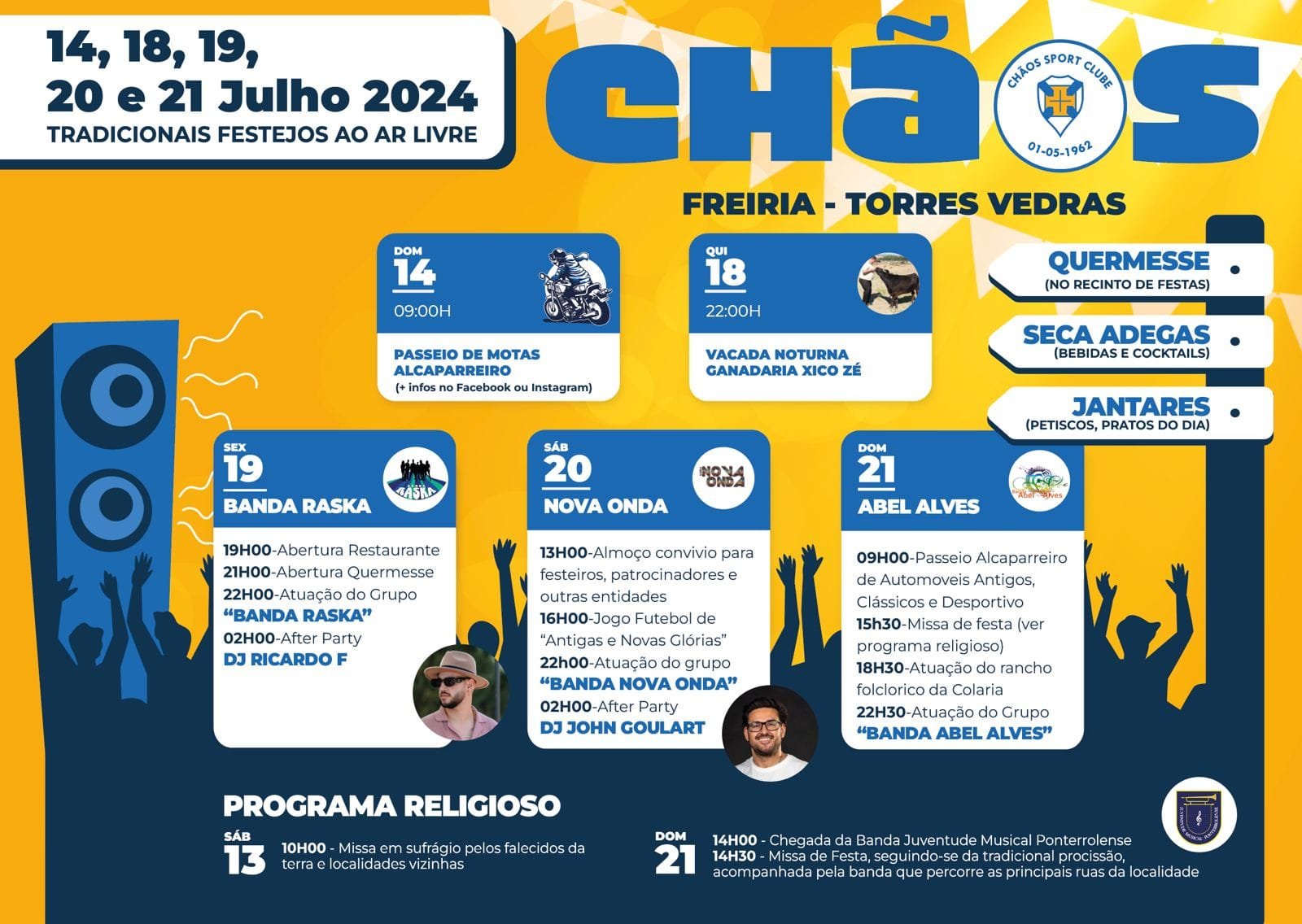 Cartaz Festa de Chãos 2024 - Torres Vedras
