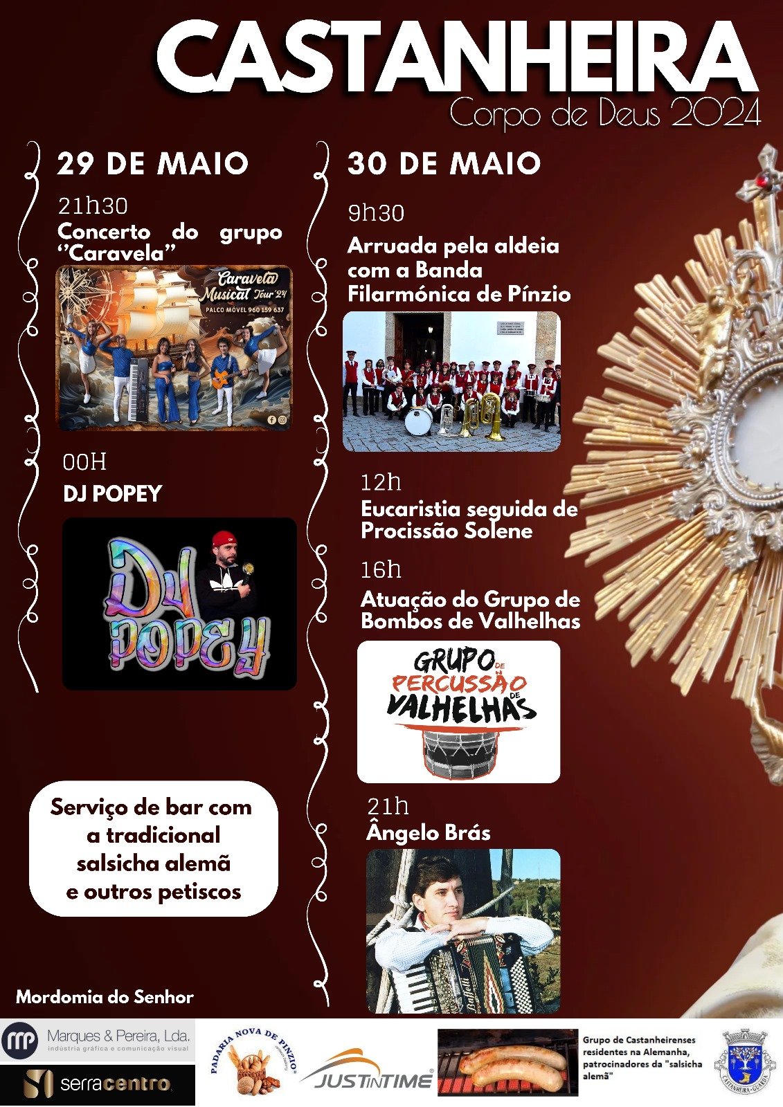 Cartaz Festa de Corpo de Deus 2024 - Guarda