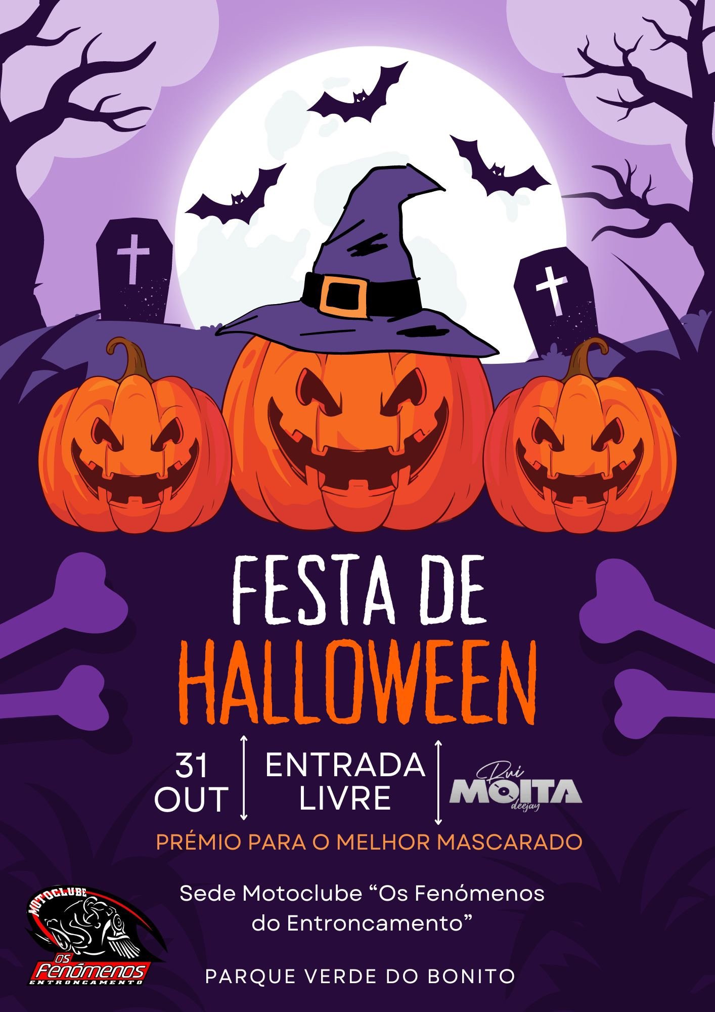 Cartaz Festa de Halloween 2024 - Entroncamento