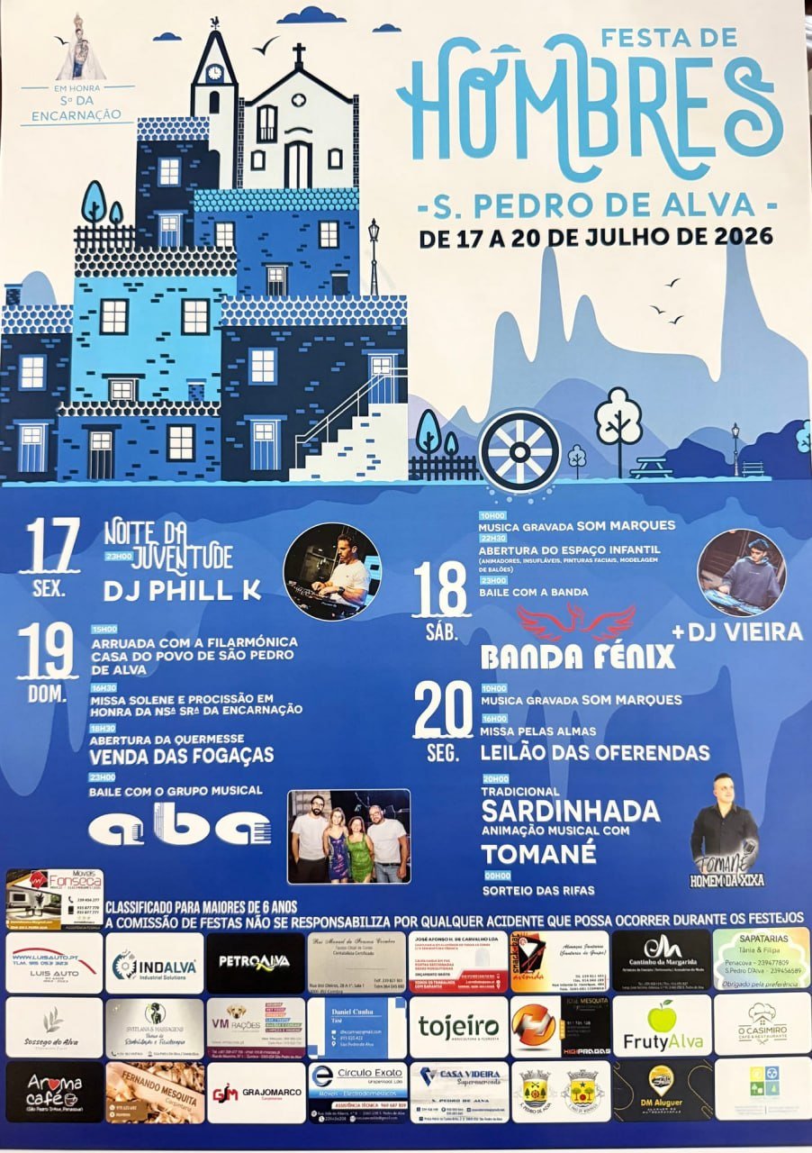 Cartaz Festa de Hombres 2026 - S. Pedro de Alva