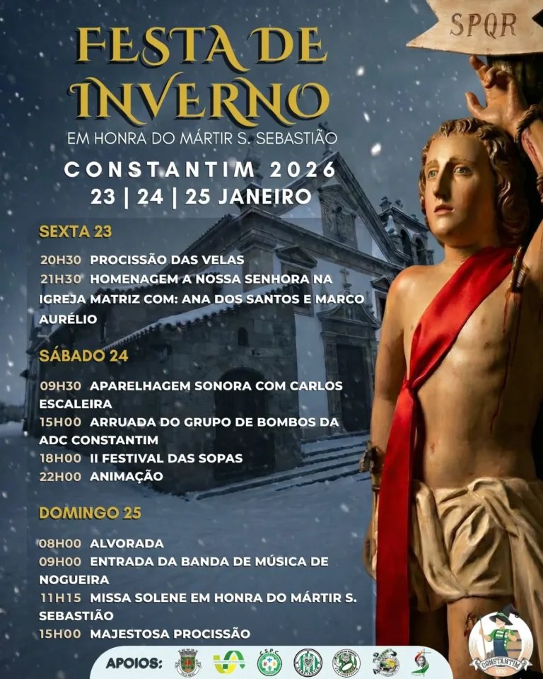Cartaz Festa de Inverno 2026 - Constantim
