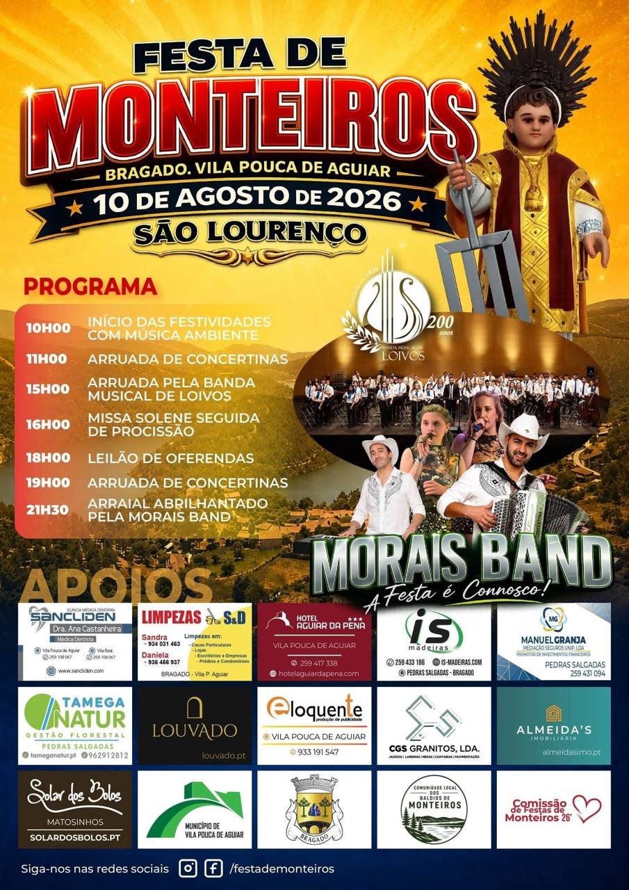 Cartaz Festa de Monteiros 2026 - Bragado