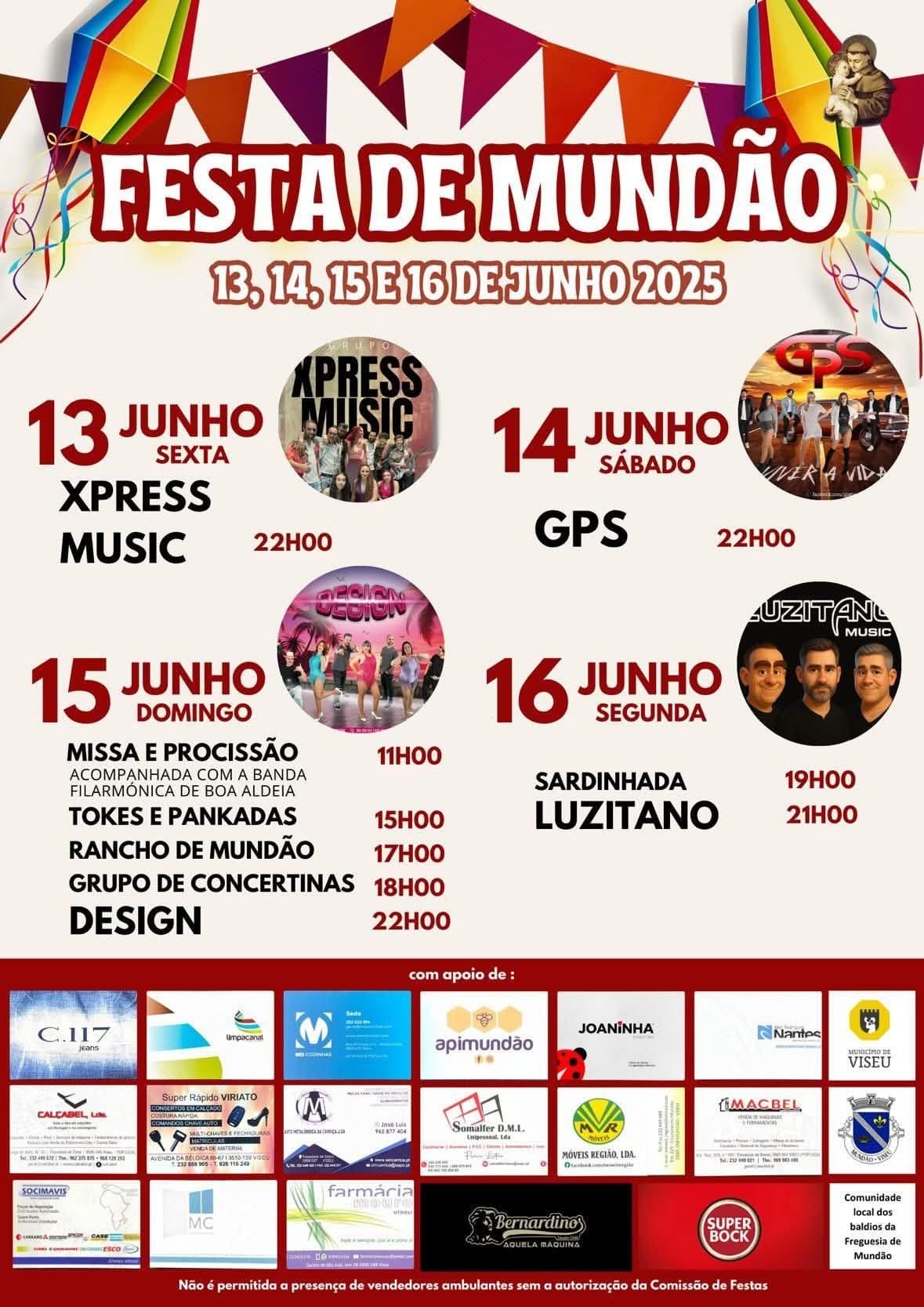 Cartaz Festa de Mundão 2025 - Viseu