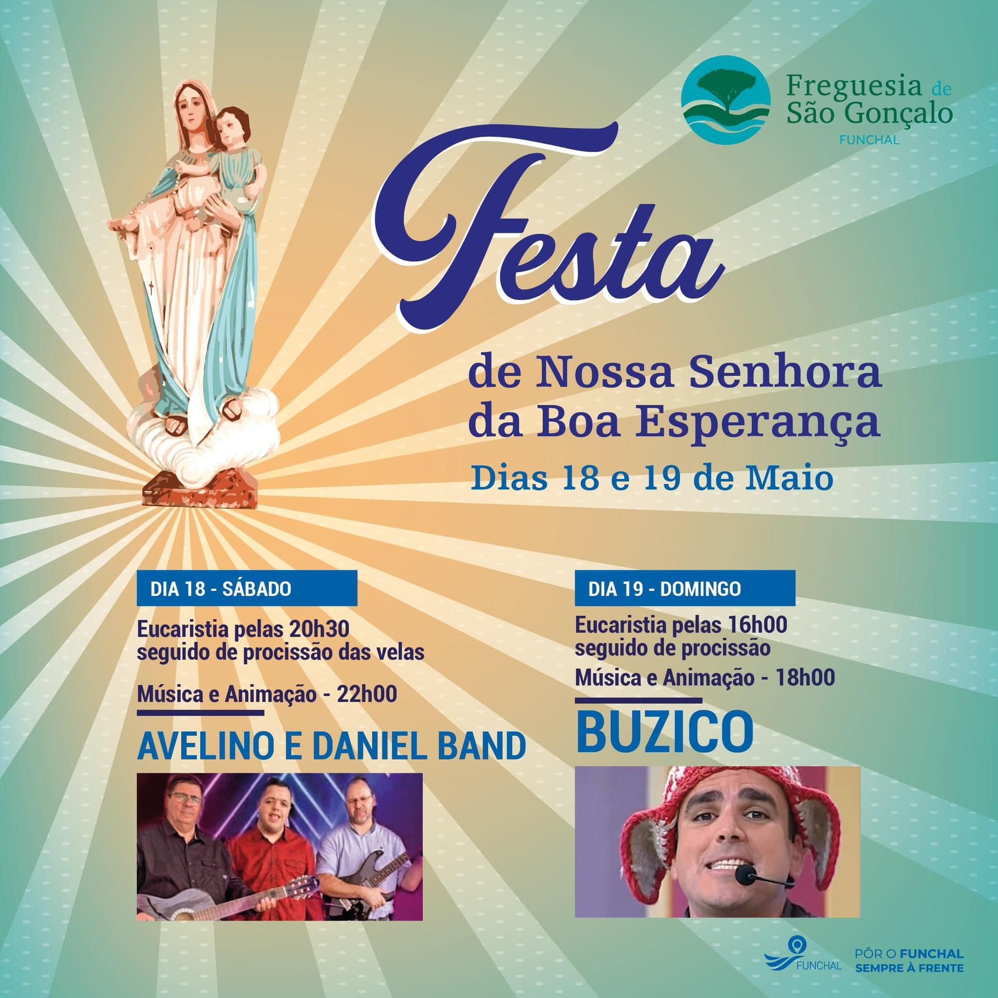 Cartaz Festa de Nossa Senhora da Boa Esperança 2024 - São Gonçalo
