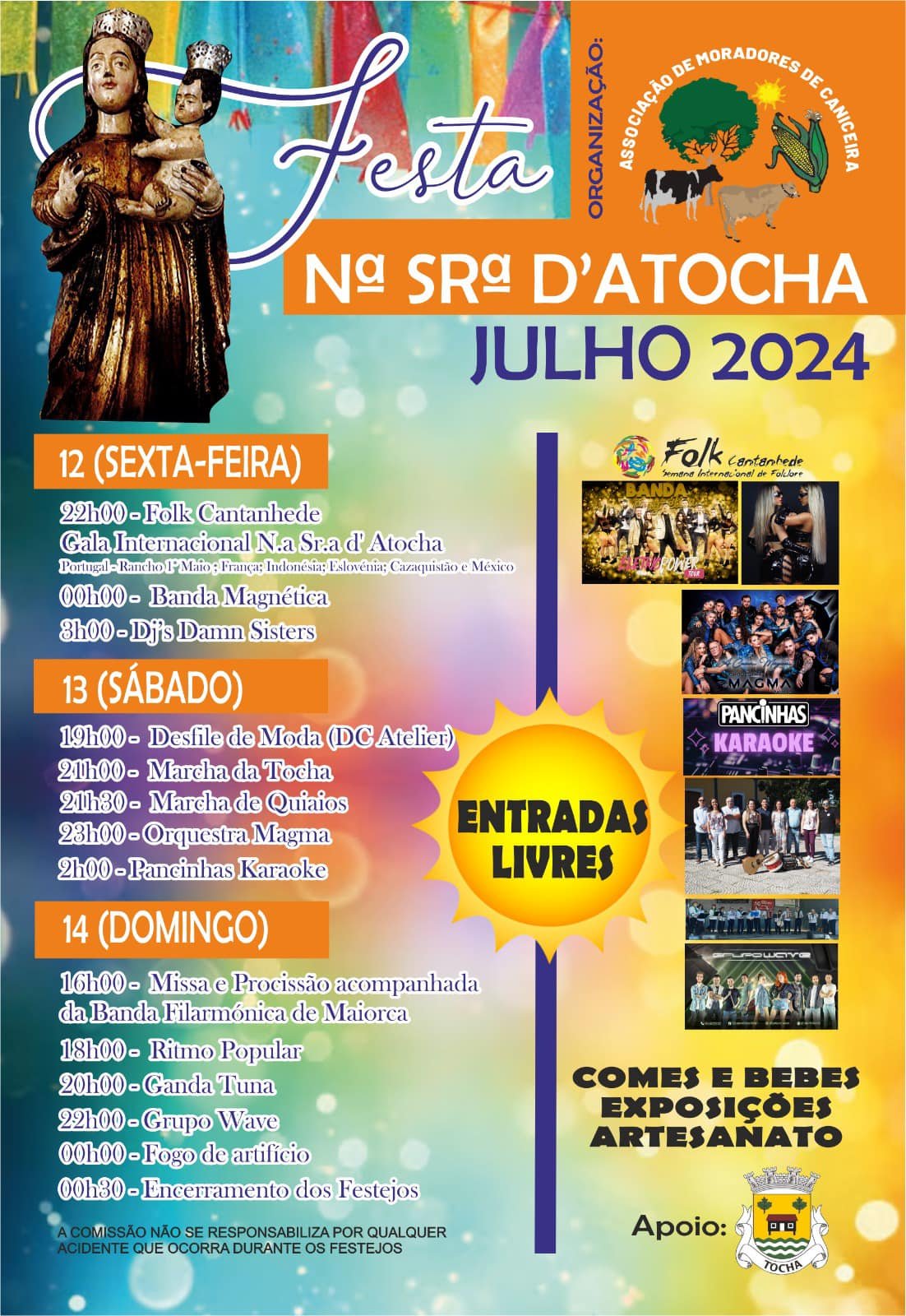 Cartaz Festa de Nossa Senhora da Tocha 2024 - Cantanhede