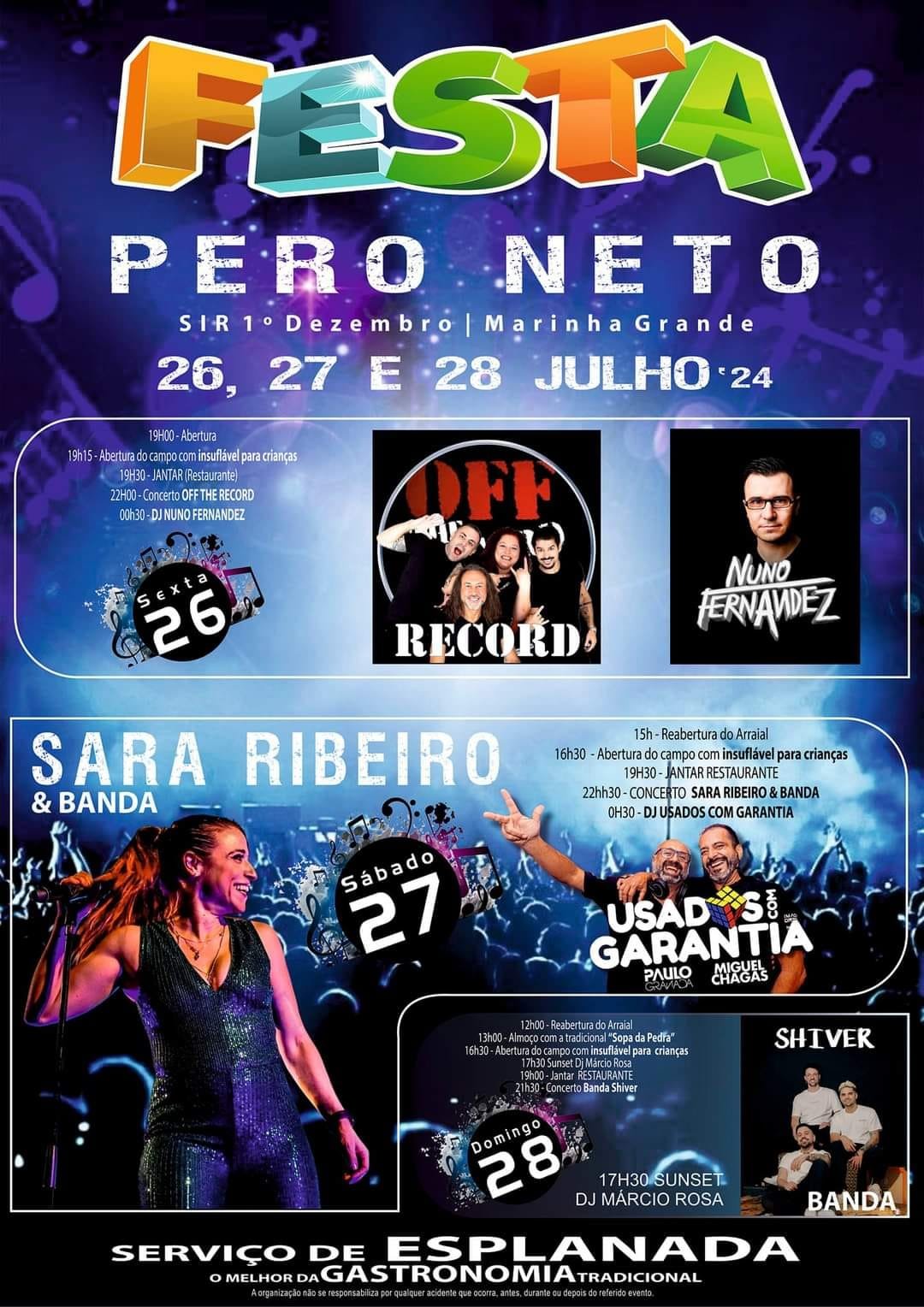 Cartaz Festa de Pero Neto 2024 - Marinha Grande