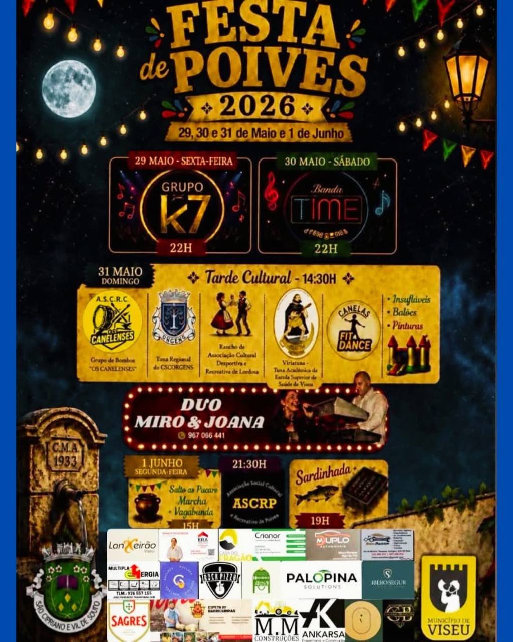 Cartaz Festa de Poives 2026 - Poives