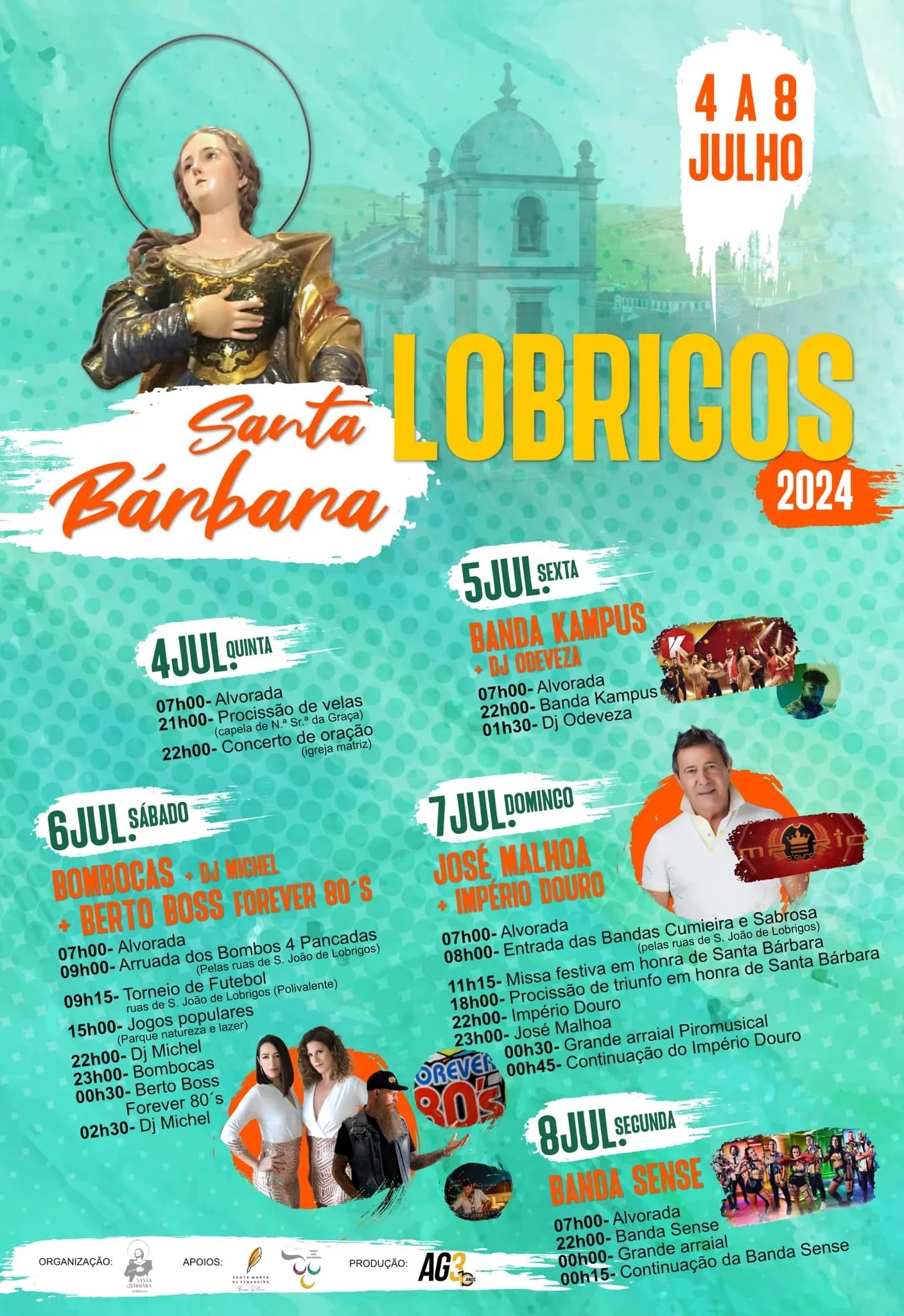 Cartaz Festa de Santa Bárbara 2024 - Lobrigos