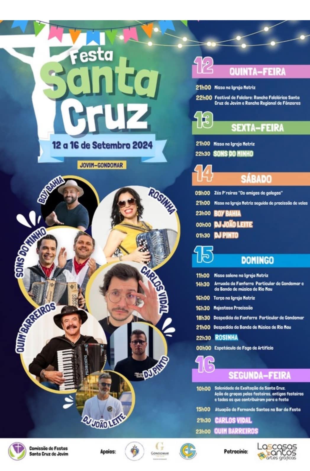 Cartaz Festa de Santa Cruz 2024 - Gondomar