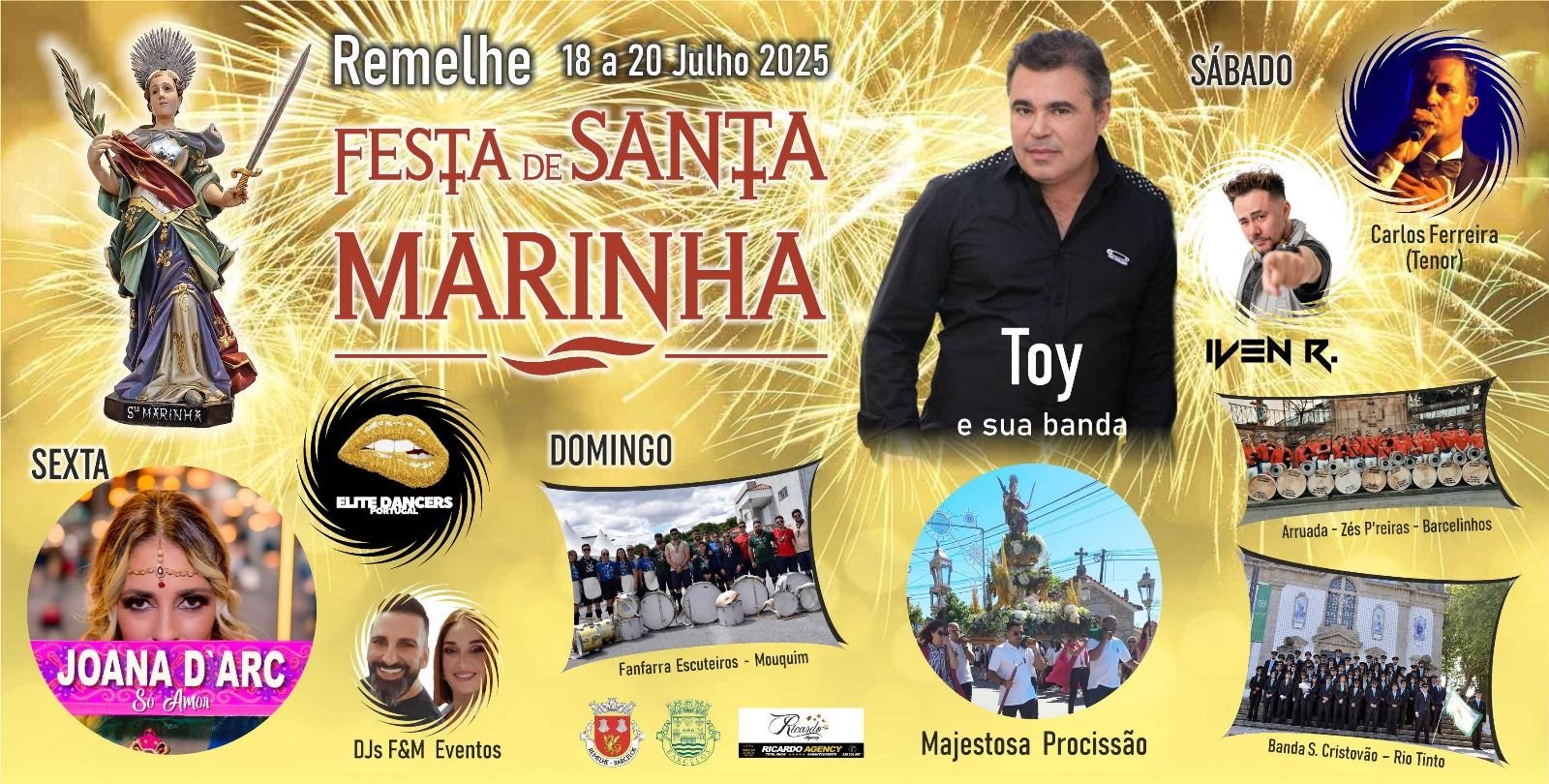Cartaz Festa de Santa Marinha 2025 - Remelhe